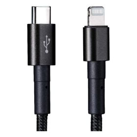 150cm 180cm USB Charging Cable A Pple MFi Certified, Nylon Braided Jacket,Black Premium Series (Option: 100cm)
